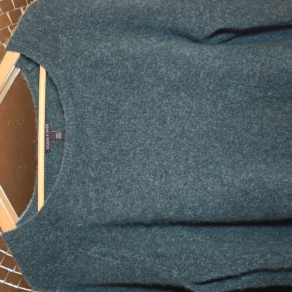 Eileen Fisher Cashere Silk Knit Bell Sleeved Sweater NWOT - Picture 2 of 7